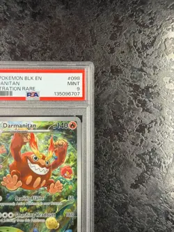 2025 POKEMON BLACK BOLT EN DARMANITAN ILLUSTRATION RARE #098 MINT 💎 PSA 9 - Image 2