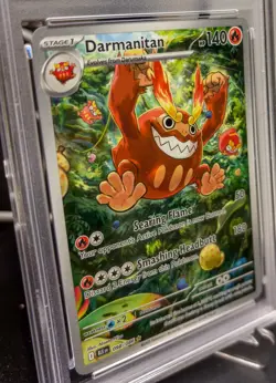 PSA 10 Darmanitan Illustration Rare 098/086 Pokemon 2025 BLK EN GEM MINT - Image 5
