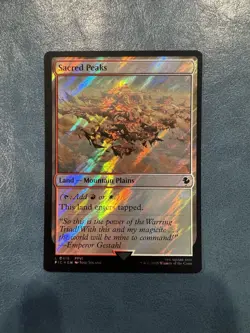 NM Surge Foil Sacred Peaks, MTG, Final Fantasy Commander, Magic, 418 - Image 1