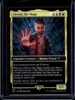 2021 Magic MTG Secret Lair x Stranger Things Eleven Mage Foil #343 - Image 1