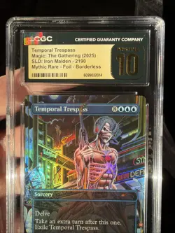 MTG Temporal Trespass Mythic Foil SLD Iron Maiden Album Art CGC Pristine 10 Pop1 - Image 3