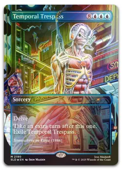 Temporal Trespass (Rainbow Foil) #2190 (NM) Secret Lair Drop SLD Magic MTG - Image 1