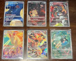 Lot of 6 Pokemon 2025 Destined Rivals Illustration Rare IR English Lot! - Image 1