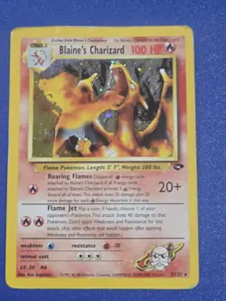 Pokemon TCG Blaine's Charizard 2/132 Gym Challenge Holo Rare HP - Image 1