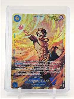 PORTGAS D. ACE 2025 ONE PIECE CARRYING WILL SECRET RARE D #OP13-119 Q0646 - Image 1