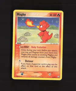 Magby 24/109 EX Team Rocket Returns Rare Pokemon Card LP - Image 1