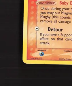 Magby 24/109 EX Team Rocket Returns Rare Pokemon Card LP - Image 5