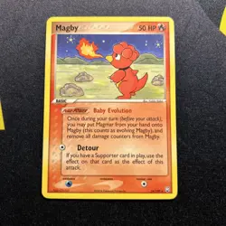 Magby 24/109 LP -Vintage Rare Pokemon Card- EX Team Rocket Returns (7q) - Image 1