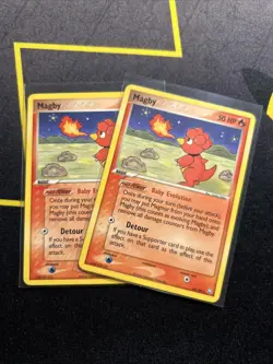 Magby 24/109 LP -Vintage Rare Pokemon Card- EX Team Rocket Returns (7q) - Image 3