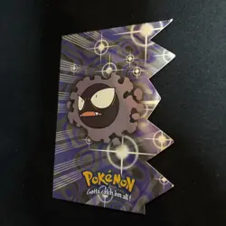 Topps Pokemon Card TV Animation Edition Series 2 Die Cut Gastly #EVO4 - Image 3