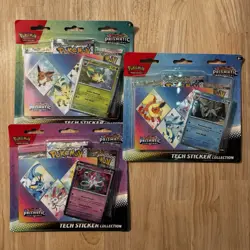 🔥Pokemon TCG Prismatic Evolutions Tech Sticker Collection Set of All 3 Sealed - Image 1