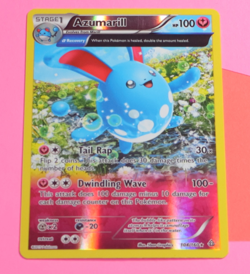 Azumarill (Alpha) 104/160 XY Primal Clash Reverse Holo Rare Pokemon - Image 1