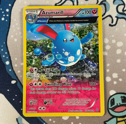 Azumarill (Alpha) 104/160 Holo Rare XY Primal Clash Pokemon Card 2015 NM/LP - Image 1