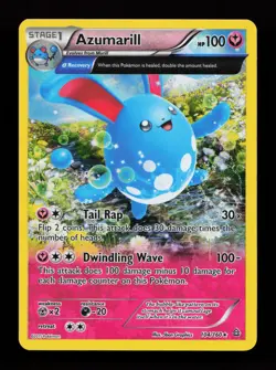 Azumarill (Alpha) 104/160 Holo Rare XY - Primal Clash Pokemon Card - Image 1