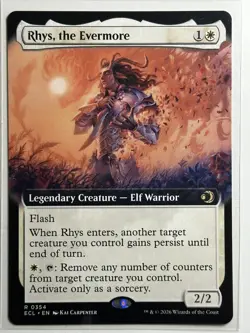 Rhys, the Evermore (Extended Art) Lorwyn Eclipsed 354 Regular MTG Card NM - Image 1