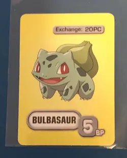 2005 Hasbro Pokemon Master Trainer Bulbasaur Character Card - Image 1
