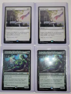 Lot Of 4 Magic Magic The Gathering Cards, MTG, Idyllic Tutor, Dryad Of The - Image 1