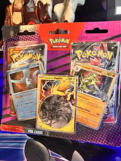 POKEMON TCG BLISTER 2 Booster Packs 3 FOIL Articuno, Zapdos, Tyranitar Sealed - Image 1