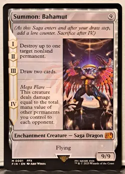 MTG Final Fantasy - Summon: Bahamut #0001 (Mythic Enchantment Creature) Regular - Image 1