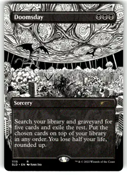 MTG English Doomsday (Borderless) NM Normal Secret Lair - Image 1