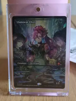 Magic The Gathering Llanowar Elves (Showcase) – Foundations (FDN) Near Mint Foil - Image 3