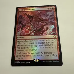Soul Immolation FOIL 156 Lorwyn Eclipsed ECL MTG Mythic Unplayed M/NM Sorcery - Image 2