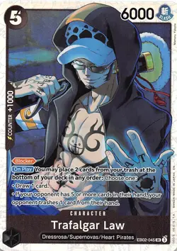 Trafalgar Law Foil EB02-045 Extra Booster Anime 25th Collection One Piece - Image 1