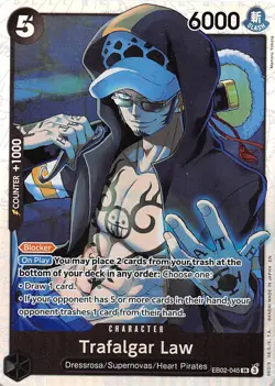 Trafalgar Law Foil EB02-045 Extra Booster: Anime 25th Collection One Piece - Image 1