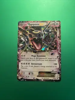 Rayquaza EX 123/XY-P Promo CoroCoro Pokemon Japanese Moderately Played - Image 1