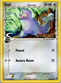 Seel 62/101 Common Dragon Frontiers Pokemon Reverse Holofoil NM - Image 1