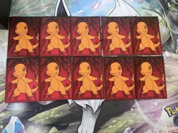 💫 10pc Obsidian Flames ETB Deck Protector Sleeves - LP - Pokemon - Charmander - Image 1