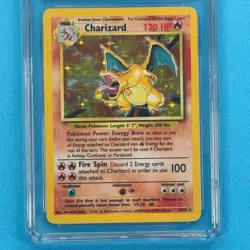 Charizard 1999 Base Set Unlimited 4/102 Holo Pokemon Card CGC 6.5 - Image 3