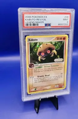 Kabuto 36/92 Reverse Holo Ex Legend Maker Pokemon Card TCG 2006 Graded PSA 9 - Image 4
