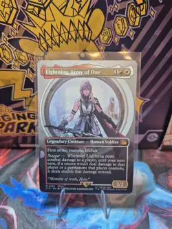 MTG Lightning, Army of One (0320) (Borderless) Final Fantasy Regular Non-Foil - Image 1