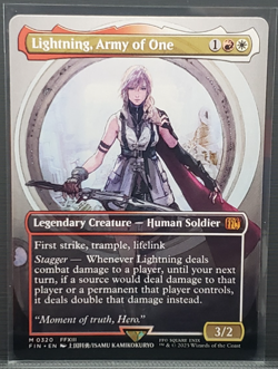 Lightning, Army of One 0320 (Borderless)- MTG Final Fantasy Regular - Image 2