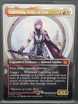 Lightning, Army of One 0320 (Borderless)- MTG Final Fantasy Regular - Image 4