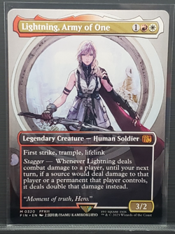 Lightning, Army of One 0320 (Borderless)- MTG Final Fantasy Regular - Image 5