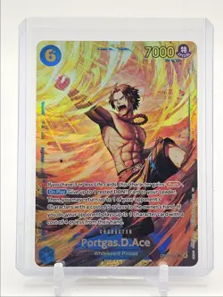 PORTGAS D. ACE 2025 ONE PIECE CARRYING WILL SECRET RARE J #OP13-119 Q0646 - Image 1