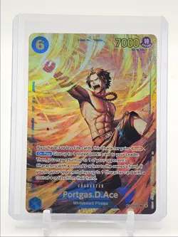 PORTGAS D. ACE 2025 ONE PIECE CARRYING WILL SECRET RARE H #OP13-119 Q0646 - Image 1