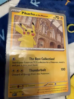 Pikachu At The Museum Jumbo Promo Pokemon Card MEP EN Mint Condition Rare Card - Image 4