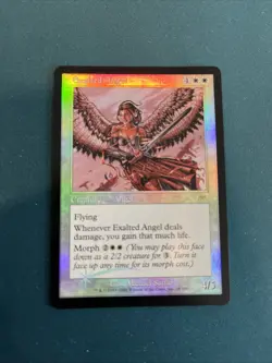 MTG Exalted Angel Onslaught Foil LP Very Light Play - Image 1