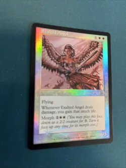 MTG Exalted Angel Onslaught Foil LP Very Light Play - Image 2