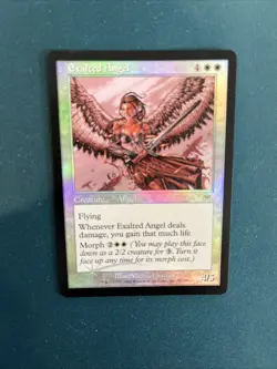 MTG Exalted Angel Onslaught Foil LP Very Light Play - Image 4