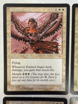Magic The Gathering Playset x4~ Exalted Angel ~ Onslaught ~ Rare ~ MTG ~ OOP - Image 3