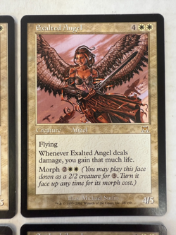 Magic The Gathering Playset x4~ Exalted Angel ~ Onslaught ~ Rare ~ MTG ~ OOP - Image 4