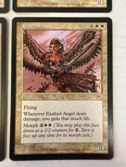 Magic The Gathering Playset x4~ Exalted Angel ~ Onslaught ~ Rare ~ MTG ~ OOP - Image 5