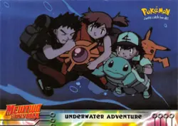 UNDERWATER ADVENTURE #17 - BLUE Logo NON-HOLO MEWTWO SB TOPPS POKEMON CARD NM/LP - Image 1