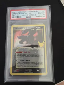 PSA 10 Umbreon Gold Star 17/17 Celebrations | Pokemon TCG 25th Anniversary - Image 1