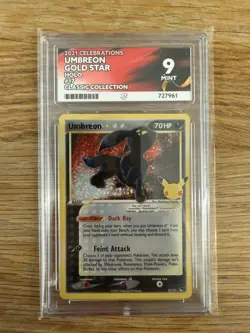 Pokemon Umbreon 25th Anniversary Gold Star 17/17 Celebrations Ace 9 - Image 1