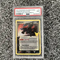 Umbreon Gold Star 17/17 Celebrations PSA 9 | Pokemon TCG 25th Anniversary - Image 1